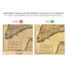Load image into Gallery viewer, Digitally Restored and Enhanced 1776 Plan of New York City Map Print - NYC Vintage Map Wall Art - Map of New York City Poster - New York City Map Art - Vintage New York Poster - NYC Map Art