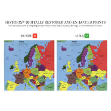 Load image into Gallery viewer, Digitally Restored and Enhanced 2004 Europe Map Poster - Poster Map of Europe Wall Art - Wall Map of Europe - Europe Wall Map