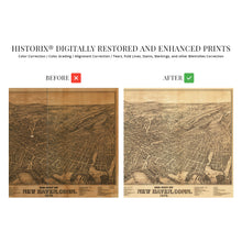 Load image into Gallery viewer, Digitally Restored and Enhanced 1879 New Haven Connecticut Map - Vintage New Haven Wall Art - Old New Haven Map - Historic New Haven CT Poster - Bird's Eye View History Map of New Haven Connecticut