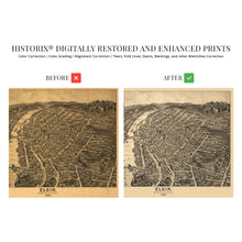 Load image into Gallery viewer, Digitally Restored and Enhanced 1880 Elgin Illinois Map Poster - Vintage Map of Elgin Illinois Wall Art - Old Elgin City Kane County Map of Illinois