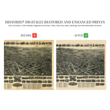 Cargar imagen en el visor de la galería, Digitally Restored and Enhanced 1918 Meriden Connecticut Map Art - Old City of Meriden Wall Art - History Map of Meriden City New Haven Connecticut