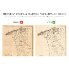 Load image into Gallery viewer, Digitally Restored and Enhanced 1825 Map of Greenville District South Carolina Poster - Greenville County Vintage Map Wall Art - Property Ownership and County Map of Greenville SC District