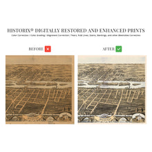 Load image into Gallery viewer, Digitally Restored and Enhanced 1869 Batavia Illinois Map - Old Map of Batavia IL Wall Art Poster - Batavia City Kane County State of Illinois Map History