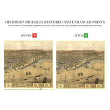 Load image into Gallery viewer, Digitally Restored and Enhanced 1868 Muskegon Michigan Map - Vintage Map of Muskegon MI Wall Art - History Map of Muskegon Michigan - Old Muskegon Map