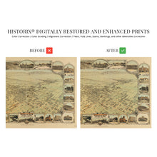 Load image into Gallery viewer, Digitally Restored and Enhanced 1901 Bakersfield California Map Poster - Bakersfield CA Map Wall Art - Bakersfield Kern County California Wall Map History