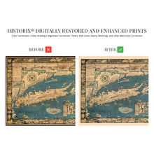 Load image into Gallery viewer, Digitally Restored and Enhanced 1933 Long Island NY Map - Vintage Map of Long Island Wall Art - Old Long Island Sound Map - History Map of New York Poster - Historic State of New York Map Poster