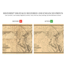 Load image into Gallery viewer, Digitally Restored and Enhanced 1841 Maryland State Map - Vintage Map of the State of Maryland Wall Art - Vintage Maryland Home Decor Poster Print - Showing Virginia Washington DC Chesapeake Bay