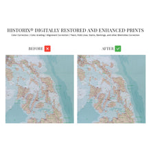 Cargar imagen en el visor de la galería, Digitally Restored and Enhanced 1990 Map of the Philippines - Philippine Islands Map - Includes Inset of Metro Manila - Philippines Poster - Geopolitical Map Produced by United States CIA
