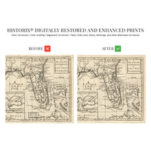 Load image into Gallery viewer, Digitally Restored and Enhanced 1763 East & West Florida Map - Vintage Map Wall Art - A Map of the New Governments Vintage Florida Map - Florida Map Wall Art - Vintage Florida Poster