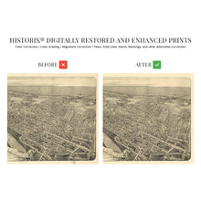 Load image into Gallery viewer, Digitally Restored and Enhanced 1889 Wilkes-Barre Pennsylvania Map - Vintage Wilkes Barre PA Wall Art - Old Wilkes-Barre Map Poster - Historic Bird's Eye View Map of Wilkes Barre Pennsylvania