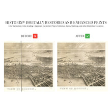Load image into Gallery viewer, Digitally Restored and Enhanced 1870 Boston Massachusetts Map - Old Boston Map Wall Art - Boston Poster Suffolk County Map of Massachusetts MA History