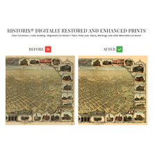 Load image into Gallery viewer, Digitally Restored and Enhanced 1901 San Jose California Map - Vintage Map of San Jose Wall Art - Old Birds Eye View Historic Map of San Jose CA Includes Illustrations of Points of Interest