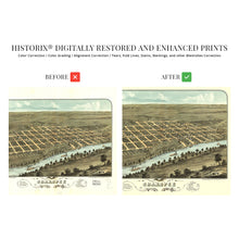 Cargar imagen en el visor de la galería, Digitally Restored and Enhanced 1869 Shakopee Minnesota Map Poster - Shakopee City Map of Scott County Minnesota - History Map of Shakopee Wall Art