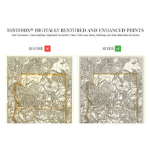 Load image into Gallery viewer, Digitally Restored and Enhanced 1876 Arizona Map Poster - Old Map of Arizona Wall Art - Vintage Arizona Map Print - Indexed Arizona State Map History