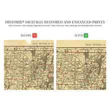 Load image into Gallery viewer, Digitally Restored and Enhanced 1896 Map of Louisiana - Vintage Map of Louisiana Wall Art - Old Louisiana Wall Map Indexed Showing Cities Towns and Railroads - Louisiana Wall Decor