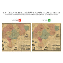 Load image into Gallery viewer, 1875 Clark County Indiana Map - Vintage Clark County Map of Indiana - Historic Jeffersonville Indiana Map - Old Clark County Indiana Wall Art - Louisville Metropolitan Area