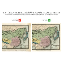 Cargar imagen en el visor de la galería, 1835 Chinese Empire and Japan Map - Vintage Map of China Poster - Historic Chinese Empire Wall Art - Old Map of Japan Poster - Chinese Empire & Japan Wall Map History