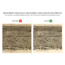 Load image into Gallery viewer, Digitally Restored and Enhanced 1872 Map of Philadelphia Pennsylvania - Vintage Map of Philadelphia Wall Art - Old Wall Map of Philadelphia City Poster - Bird's Eye View Philadelphia Map Poster