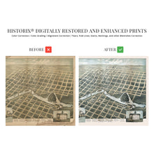 Load image into Gallery viewer, Digitally Restored and Enhanced 1881 Sioux Falls South Dakota Map - Vintage Sioux Falls Wall Art - Old Sioux Falls Map Poster - Historic Sioux Falls Minnehaha County South Dakota Map Print