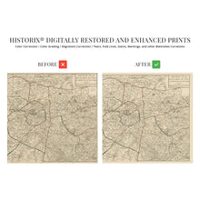 Load image into Gallery viewer, Digitally Restored and Enhanced 1811 Vintage Paris City Map - Vintage Paris Map Wall Art - History Map of Paris France Poster - Old Map of France Paris Region