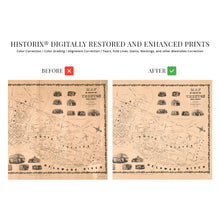 Cargar imagen en el visor de la galería, Digitally Restored and Enhanced 1849 Trenton New Jersey Map - Vintage Trenton New Jersey Wall Art - Trenton NJ Poster - Old Trenton New Jersey Map Showing Illustrations of Local Structures