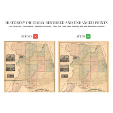 Load image into Gallery viewer, Digitally Restored and Enhanced 1885 Sacramento County California Map - Vintage Sacramento Map Wall Art - Old Sacramento CA Map - Historic Sacramento Poster Print - Restored Official Map of Sacramento CA