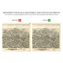 Load image into Gallery viewer, Digitally Restored and Enhanced 1877 Peabody Massachusetts Map - Old Peabody City Essex County Massachusetts Wall Art - View of Peabody MA Map History