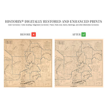 Load image into Gallery viewer, Digitally Restored and Enhanced 1879 Yamhill County Oregon Map - Old Yamhill County Oregon Wall Art - Yamhill County Map of Oregon Poster