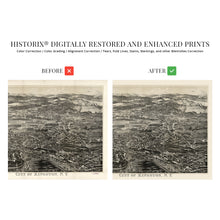 Load image into Gallery viewer, 1875 Kingston New York Map - Old Map of New York Poster - History Map of Kingston NY Wall Art