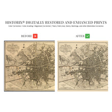 Load image into Gallery viewer, Digitally Restored and Enhanced 1797 Dublin Ireland Map - Vintage Map of Ireland Wall Art - Old Dublin City Map Poster - Historic Map of Dublin Wall Art - A Plan of the City of Dublin Map