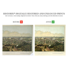 Load image into Gallery viewer, Digitally Restored and Enhanced 1867 Columbus Ohio Map Poster - Vintage Map of Columbus Ohio Wall Art - Old Columbus Map - Historic Columbus Poster Viewed from Capital University