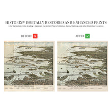 Load image into Gallery viewer, 1920 Boston Harbor Map - Vintage Boston Poster - Old Boston Map Wall Art - Restored Bird's Eye View Map of Boston Harbor Islands Along the South Shore to Plymouth