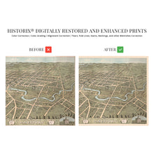 Load image into Gallery viewer, Digitally Restored and Enhanced 1871 Jamestown New York Map - Vintage Map of Jamestown NY Poster - Old Map of Jamestown City Chautauqua County NY Wall Art