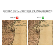 Cargar imagen en el visor de la galería, Digitally Restored and Enhanced 1777 Map of New Jersey State - New Jersey Vintage Map - Province of New Jersey Divided Into East and West - New Jersey Wall Art - Old Map of New Jersey