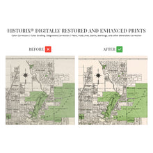 Load image into Gallery viewer, Digitally Restored and Enhanced 1924 San Antonio Map Poster - Vintage Map of San Antonio Bexar County Texas Wall Art - Old San Antonio Street Map Including Suburbs Both North South - TX Decor