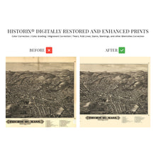 Load image into Gallery viewer, Digitally Restored and Enhanced 1882 Map of Fitchburg Massachusetts Poster - Fitchburg Massachusetts Wall Map History - Old City of Fitchburg MA Map Print