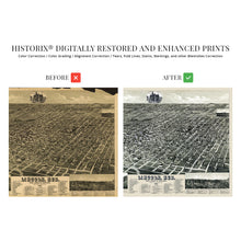 Load image into Gallery viewer, Digitally Restored and Enhanced 1889 Lincoln Nebraska Map - Vintage Lincoln Nebraska Wall Art - Old Lincoln Nebraska Map - Historic Birds Eye View of Lincoln Nebraska Poster