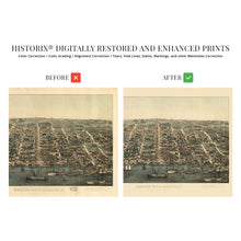 Cargar imagen en el visor de la galería, Digitally Restored and Enhanced 1863 Alexandria Virginia Map Poster - Old Map of Alexandria Virginia Wall Art Print - Alexandria City VA Map History