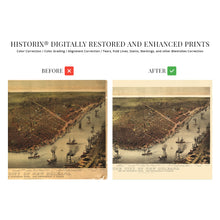 Cargar imagen en el visor de la galería, Digitally Restored and Enhanced 1885 New Orleans Louisiana Map - Vintage Map of New Orleans Wall Art - New Orleans Vintage Map - Historic New Orleans Poster with Names of Prominent Places