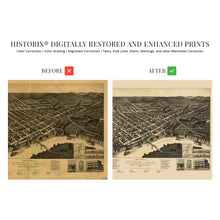 Load image into Gallery viewer, Digitally Restored and Enhanced 1887 Selma Alabama Map Poster - Old Map of Selma Alabama Wall Art - History Map of Selma City Dallas County Alabama