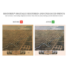Load image into Gallery viewer, 1869 Rochester Minnesota Map Poster - Old Rochester Map of MN Wall Art - Rochester Olmsted County MN Map History