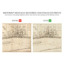 Load image into Gallery viewer, Digitally Restored and Enhanced 1776 Philadelphia Pennsylvania Map - Vintage Map of Philadelphia Wall Art - Plan of the City of Philadelphia Map Poster