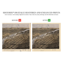 Load image into Gallery viewer, Digitally Restored and Enhanced 1867 Minneapolis & Saint Anthony Minnesota Map - Map of Minneapolis Wall Art - Old Saint Anthony Map of Minnesota Poster