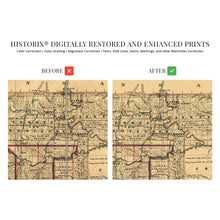 Load image into Gallery viewer, Digitally Restored and Enhanced 1887 Indian Territory Oklahoma Map - Vintage Map of Oklahoma Wall Art - Oklahoma Indian Tribes - Oklahoma State Map - Vintage Oklahoma Map