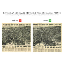 Cargar imagen en el visor de la galería, Digitally Restored and Enhanced 1922 Middletown New York Map - Vintage Map of Middletown NY Wall Art Poster - Old Middletown Orange County NY Map History