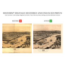 Cargar imagen en el visor de la galería, Digitally Restored and Enhanced 1851 New Orleans Louisiana Map - Vintage Map of New Orleans Wall Art - New Orleans Vintage Map Poster - Historic Birds Eye View of New Orleans Vintage Map