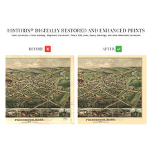 Load image into Gallery viewer, Digitally Restored and Enhanced 1879 Foxborough Massachusetts Map - Vintage Map of Foxborough Wall Art - Old Foxborough Massachusetts Wall Map History