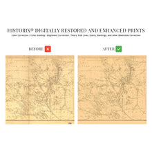 Load image into Gallery viewer, Digitally Restored and Enhanced 1867 New Mexico Old Territory and Military Department Map - Vintage Map of New Mexico Wall Art - New Mexico Wall Map - Map New Mexico State Wall Decor
