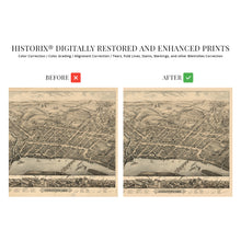 Load image into Gallery viewer, Digitally Restored and Enhanced 1877 Middletown Connecticut Map Print - History Map of Middletown CT Poster - Old Map of Middletown Connecticut Wall Art