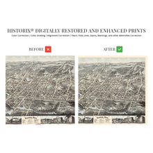 Cargar imagen en el visor de la galería, Digitally Restored and Enhanced 1878 Brockton Massachusetts Map - Old Map of Brockton Massachusetts Wall Art - Brockton Plymouth County MA Map